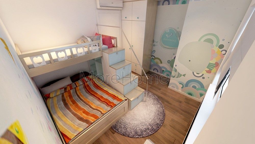 Thiết kế nội thất phòng ngủ con chung cư Sunny Plaza